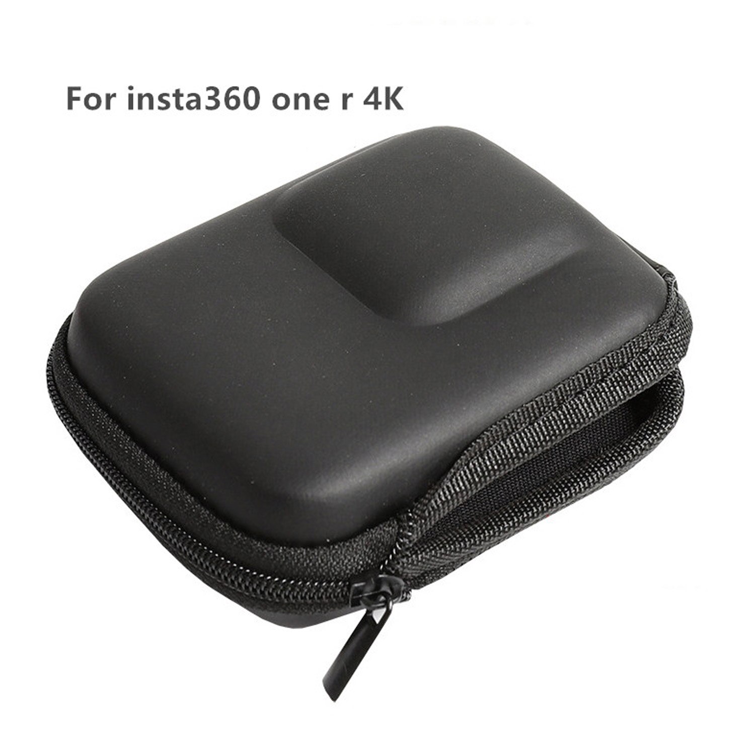 Sunnylife universal bærbar pu taske opbevaringspose med halv åben lynlås til insta 360 en  r 4k panoramalins leica edition