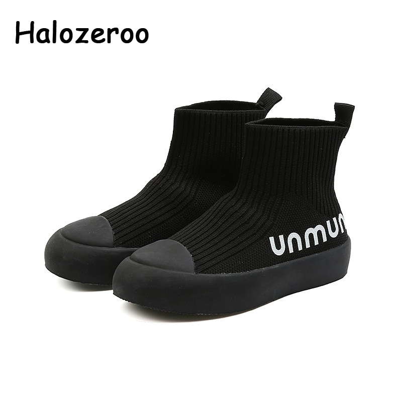Efterår børn høj sports sneakers baby piger sorte mesh sko børn mærke afslappet sneakers drenge slip on sneakers sneakers