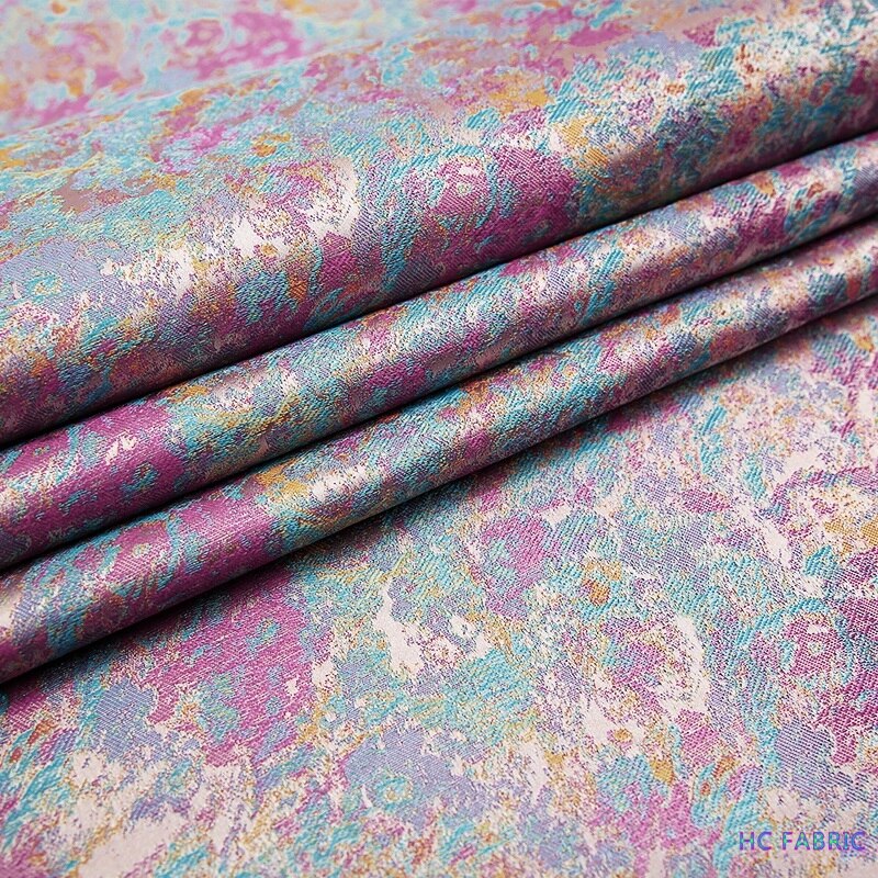 90Cm Satijn Kleurrijke Stof Brokaat Jacquard Stoffen Handwerken Cheongsam Kimono Diy Kleding Naaien Materiaal