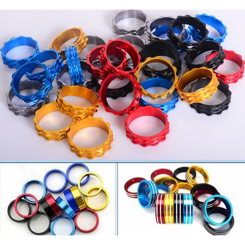 Vástago separador de auriculares de aleación de aluminio y fibra de carbono para bicicletas de montaña, accesorios ultraligeros para bicicletas de carretera y montaña