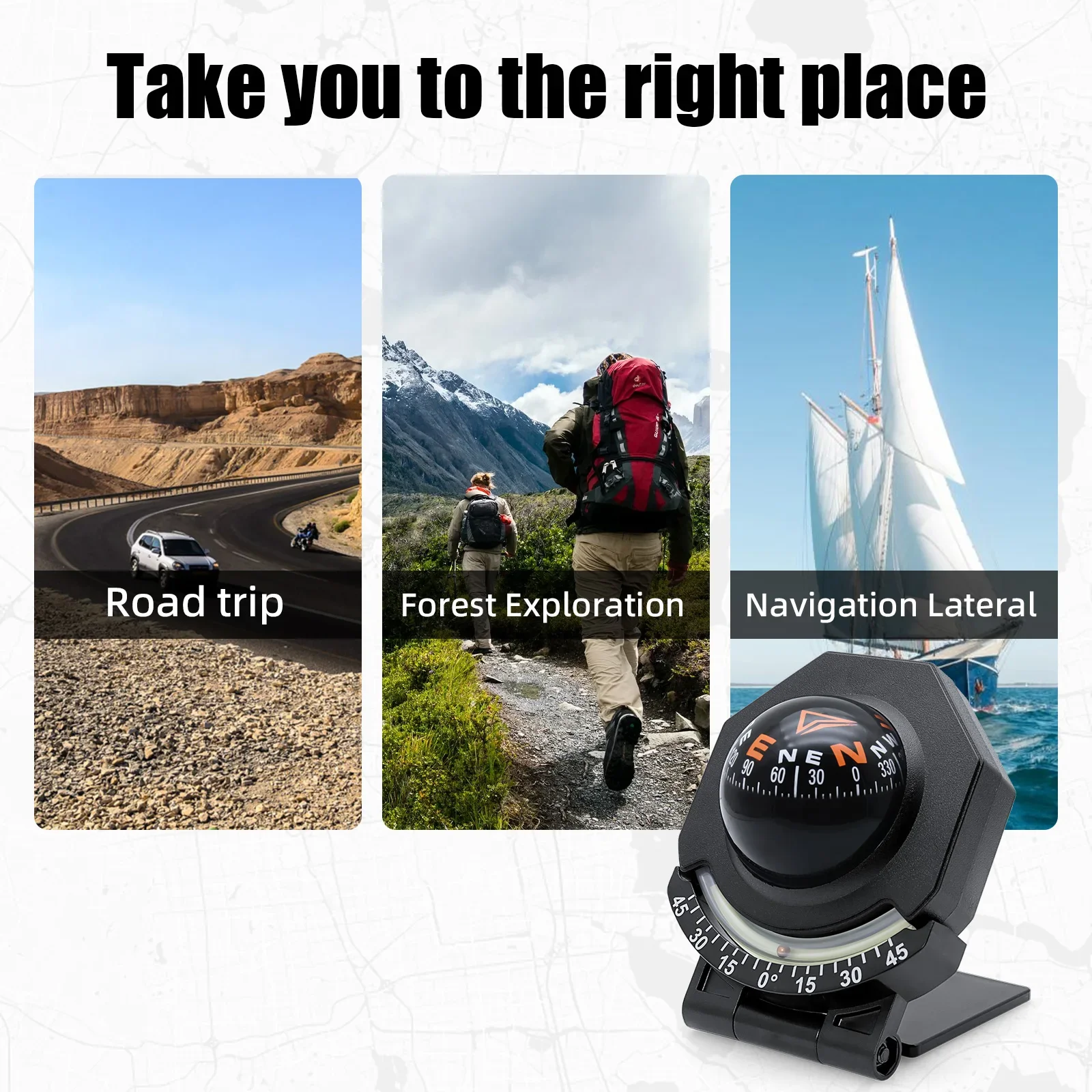 Compass Eccessorie Digital Compass for all Car Boat Universal 2 IN 1 ... – Grandado
