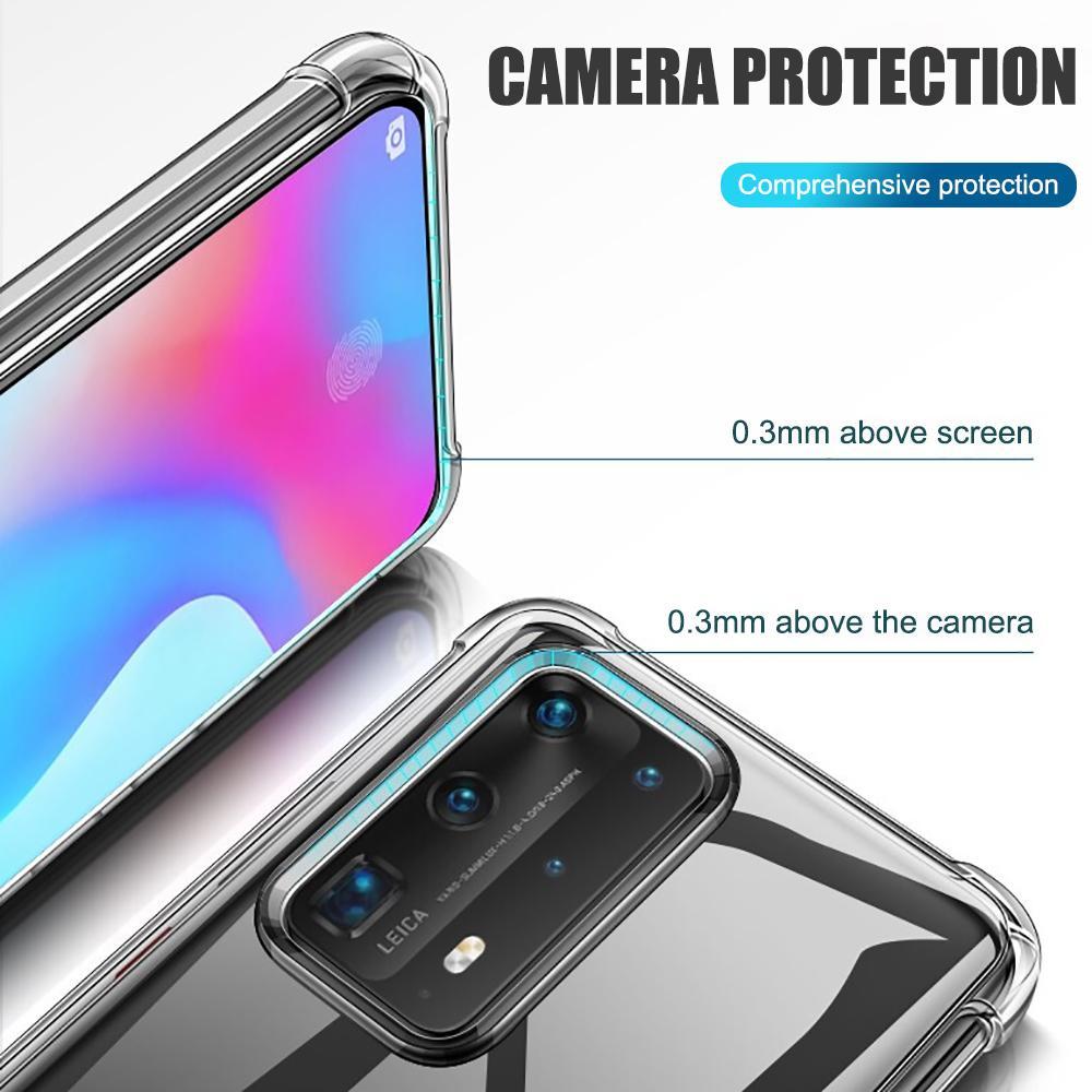 Custodia in Silicone trasparente antiurto per Huawei Honor 9A 20 custodia in TPU per Huawei P40 Pro Plus Lite P30 Y9 Prime 2019