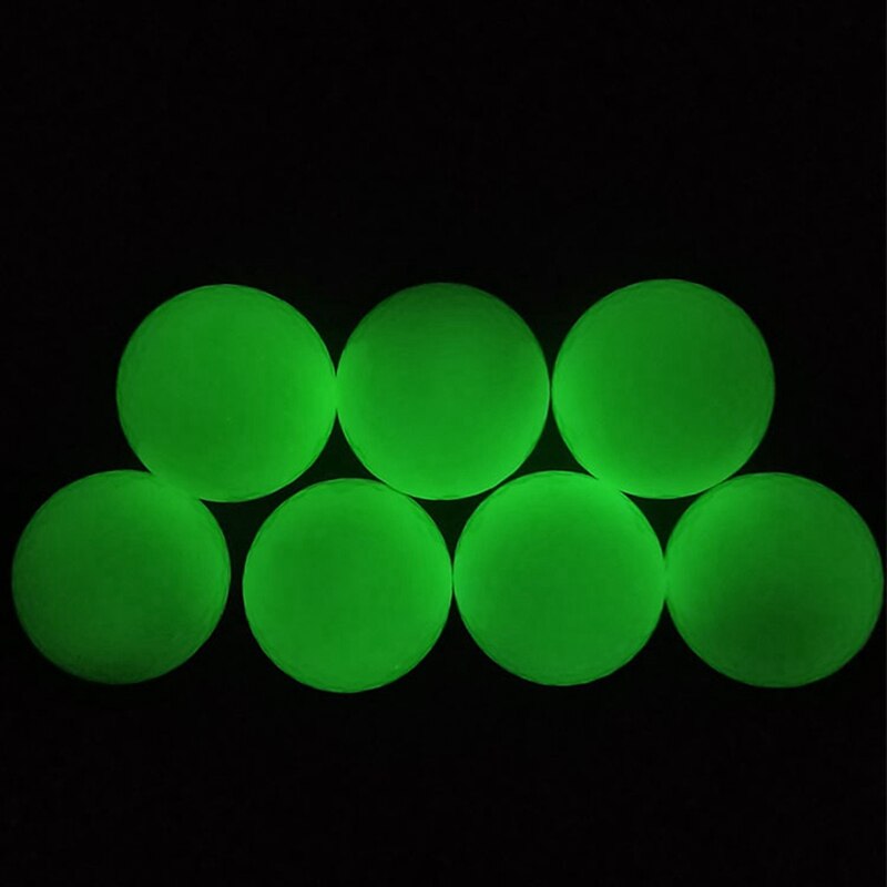 Golf Luminous Ball Golf Fluorescent Ball Automatic Light Absorption Luminescent Fluorescent Night Ball