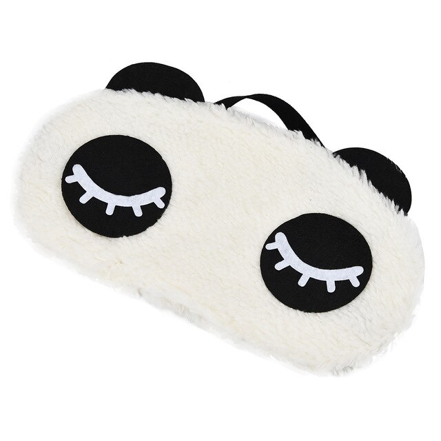Eye Mask Sleeping for Shading Relax Help Sleep Cute Panda Sleep Mask Soft Eyepatch Nap Health Eye Cover: Blue