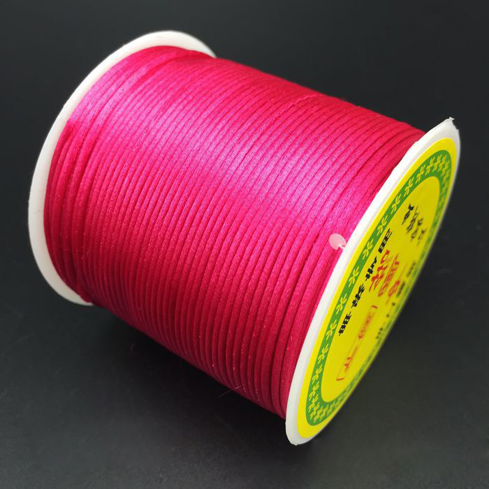 55M/Roll 1.5MM Soft Satin Rattail Silk Macrame Cord Nylon String Thread For Diy Bracelet Necklace Jewelry Findings: 2