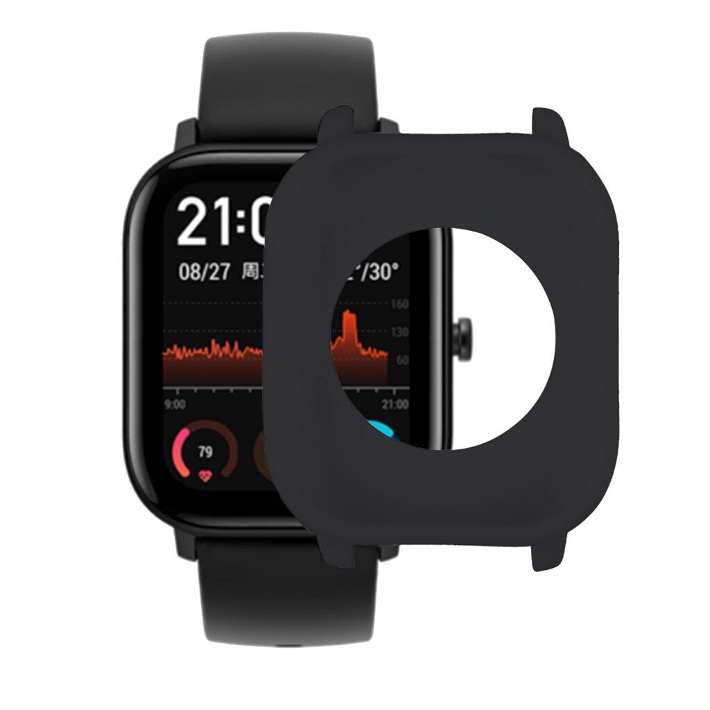 Ouhaobin Beschermhoes voor Xiaomi Huami Amazfit GTS Horloge Zachte Siliconen Shell voor Amazfit GTS Cover polsbandje Accessoires