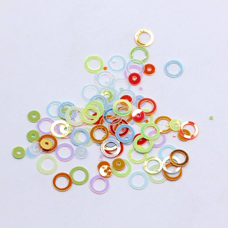 20 G/pak Multi Mix 3Mm 4Mm 5Mm 6Mm Pailletten Kleurrijke Platte Ronde Losse Sequin Naaien Bruiloft ambacht, vrouwen Kledingstuk Accessoires