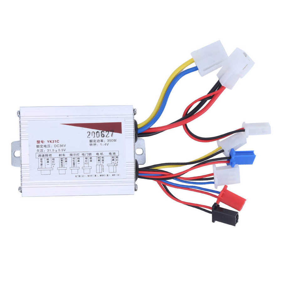 E-Bike Controller 36V 350W Elektrische Fiets E-Bike Controller En Verlengen Kabel Gashendel Set elektrische Fiets Accessoire