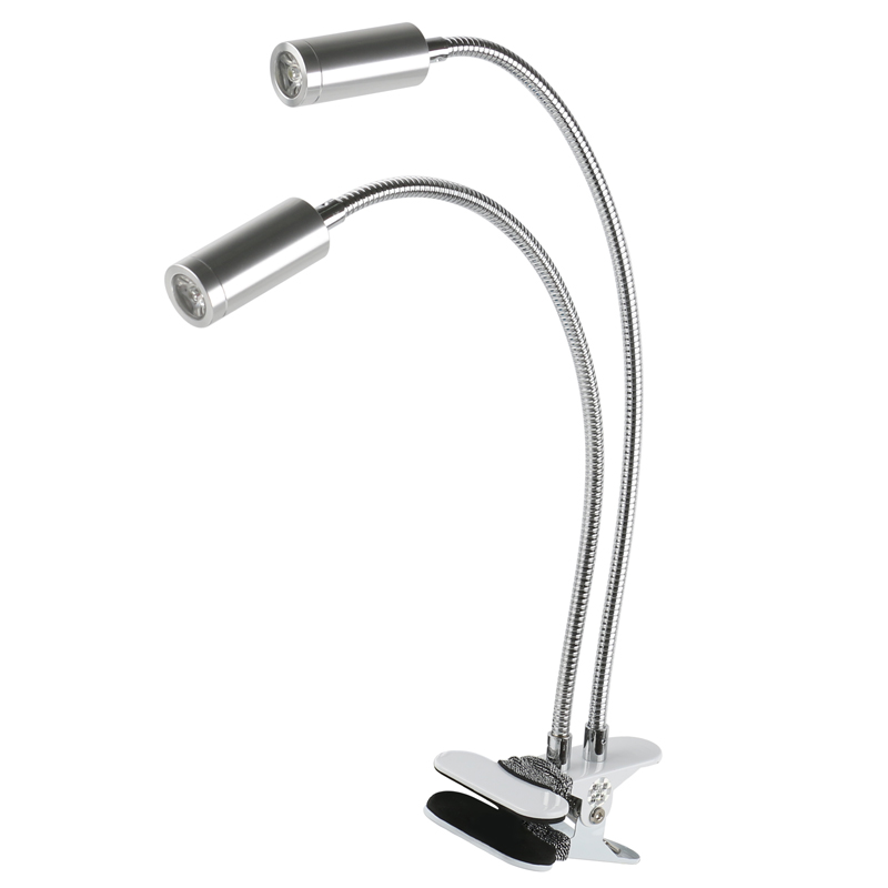 Dual LED Gooseneck Lights Desk Lamp 5v Eye Protection Table Lamp Work With Computer Powerbank Indoor Dormitory Lighting: WHITE
