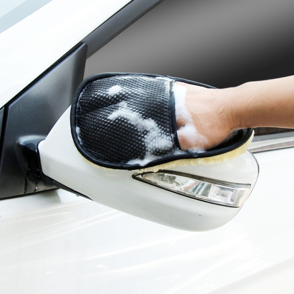 Wol Zacht Auto Wassen Handschoenen Borstel Handdoek Voor Opel Astra J Insignia Astra G Corsa Zafira B Mokka Vivaro meriva