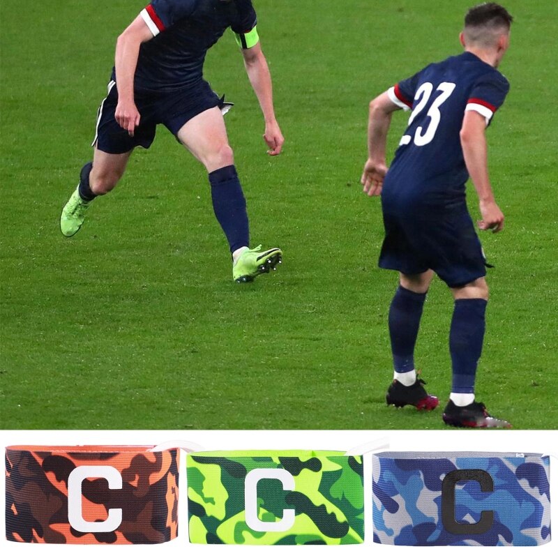 L9BD Football Captain Armband Leader competizione Soccer Captain Arm Band Camouflage Armband Group Armband Football Training