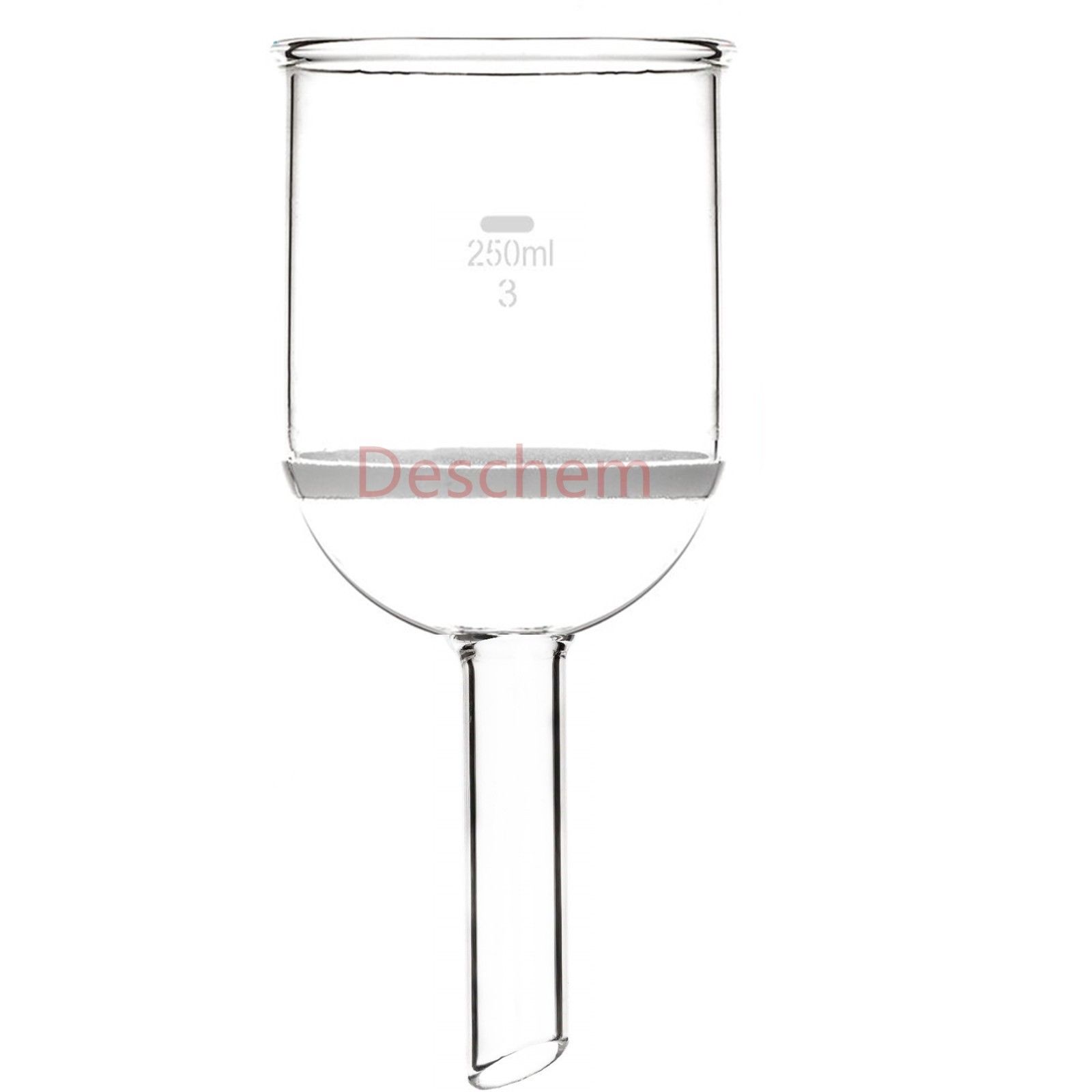 250ml,Glass Buchner Funnel,Lab Filter Funnels Chemistry Glassware