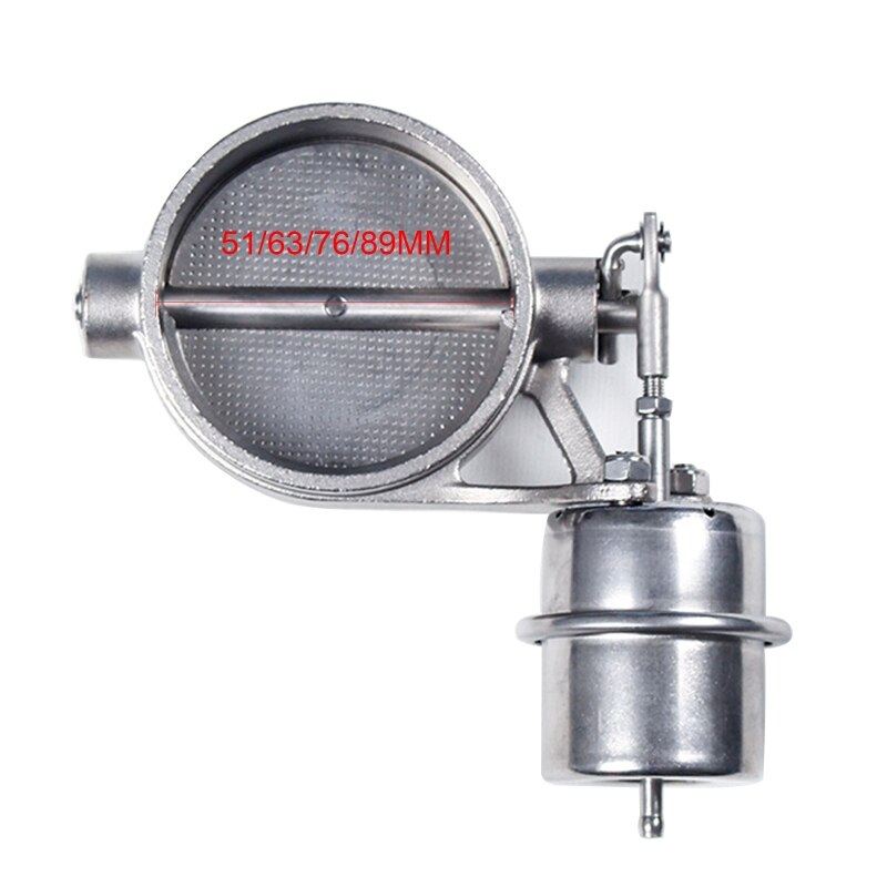 Válvula de Control de escape de acero inoxidable para coche, 51mm/63mm/76mm/89mm, corte de escape de vacío normalmente cerrado, piezas modificadas para coche
