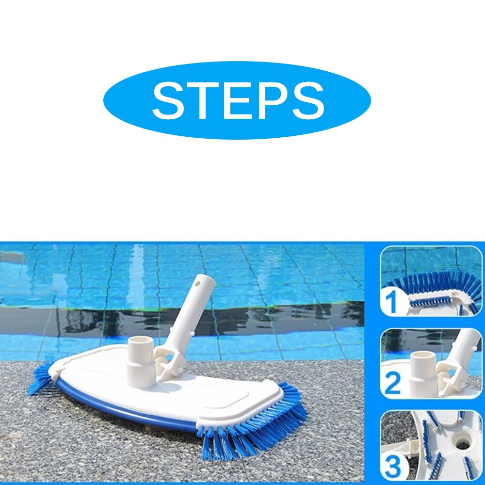 Vacuum Brush For Cleaning Fish Pond Tool Cleaner Swimming Pool Vacuum Brush Suction Head Fountain Vacuum Cleaner Spring Pool