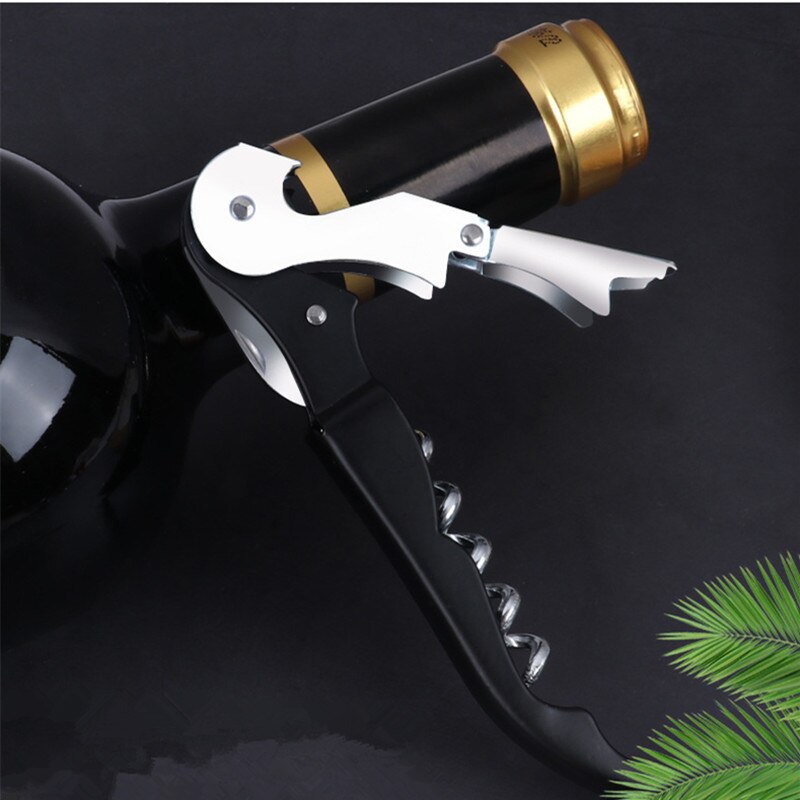 Stainless Steel 5 Pcs Wine Opener Kit Set Including Tool Wine Opener Kit Pourer Wine Ring Wine Decanter Bottle Opener Cutter