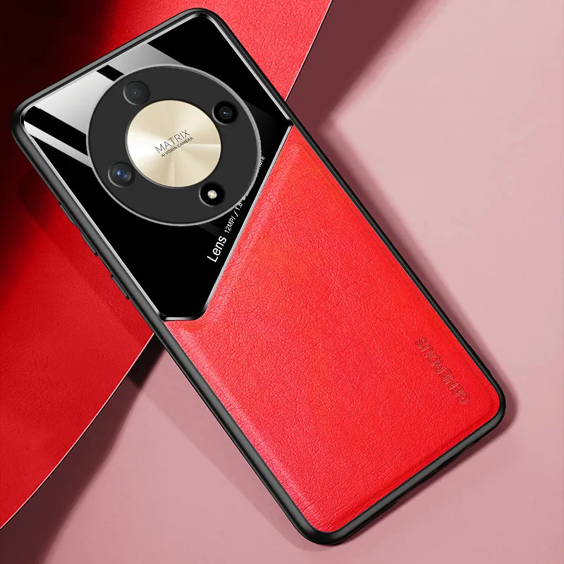 Støtsikkert deksel til honor magi 6 lite magi 5 pro  x9b x8b x9a x8a honor 90 70 lite beskyttelsesdeksel magnetisk holderdeksel: Abs / Rød