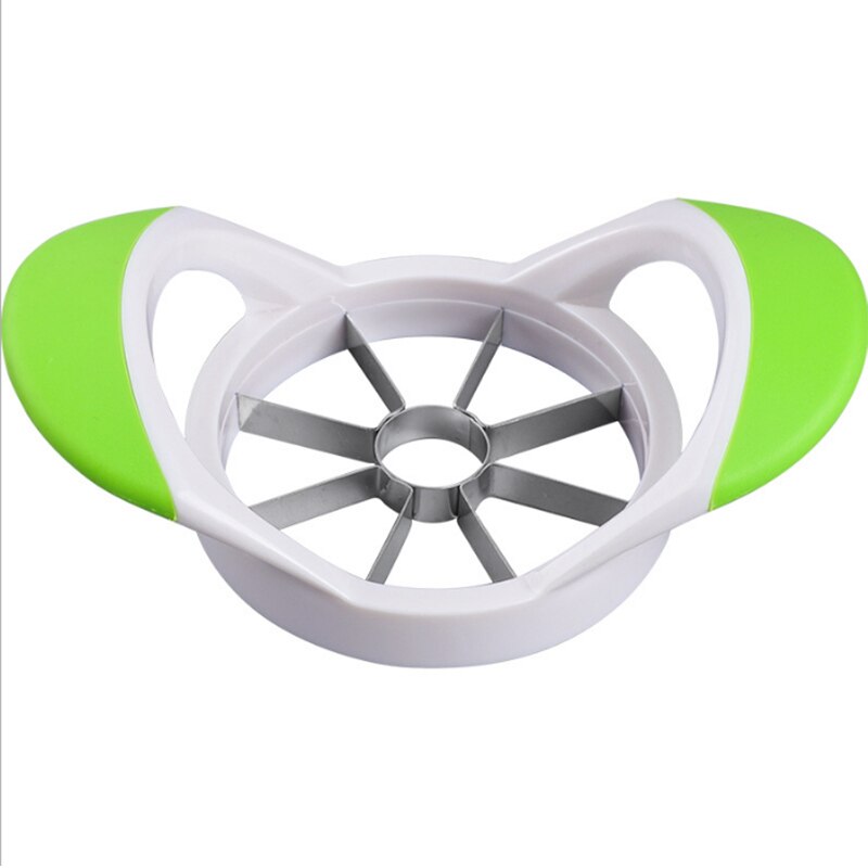Apple Slicer Upgraded Version 8-Blade Large Apple Corer, Stainless Steel Ultra-Sharp Apple Cutter for Fruit platter tool: green