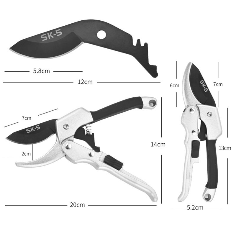 20mm Plant Trim Horticulture Hand Shear Orchard Pruning Pruner Cut Secateur Shrub Garden Scissor Tool Anvil Branch