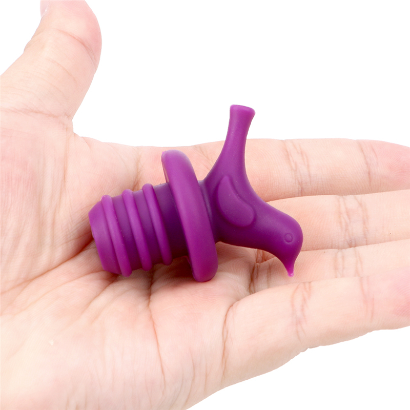 1Pc Tampas de Garrafa De Vinho Rolha de Vinho Rolha 4 cor Pássaros Bonitos Dos Desenhos Animados Capa De Silicone Fresco Família Bar Ferramentas Criativas de Preservação