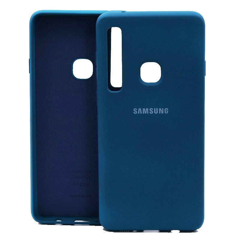 Dla Samsung A9 2018 przypadku cukierki kolor miękkiego silikonu zderzak przypadki na Samsung Galaxy A9 2018 przypadku telefonu dla Samsung A9 2018 okładka: Fruit blue