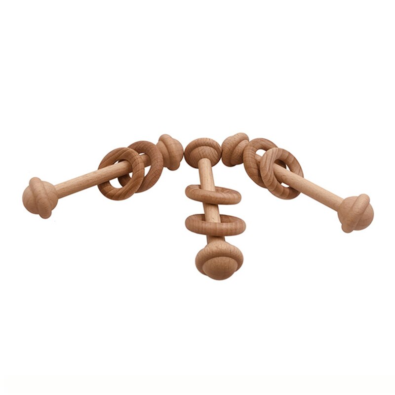 Babyspielzeug, holzrassel, sicheres spielzeug für neugeborene, einfarbig, exquisit Baby-Saturn-bettglocke, unbemalt
