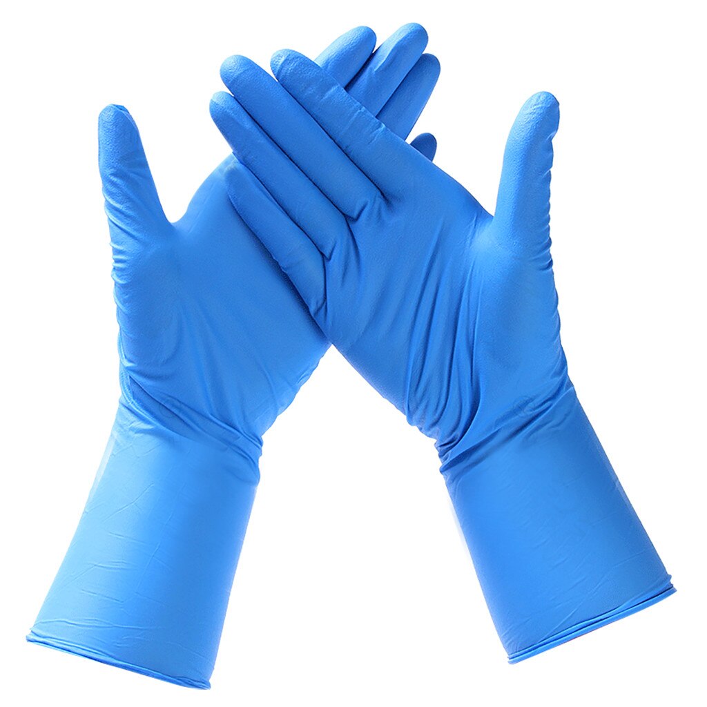 Rubber Comfortable disposable gloves Mechanic Nitrile Gloves Exam Gloves Nitrile Gloves guantes desechables: M