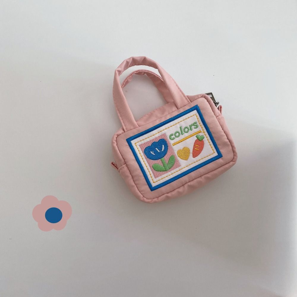 Kreskówka Kwiat Kawaii Torba na aparat CCD Ultralekka kolorowa urocza torba do przechowywania Przenośna mini mała torba na drobne szminki: plum