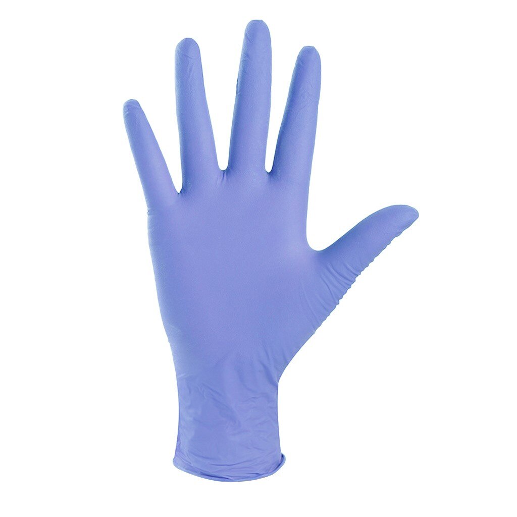 Gloves-disposable Rubber Comfortable Disposable Mechanic Nitrile Gloves Exam Gloves перчатки виниловые: Purple  / M