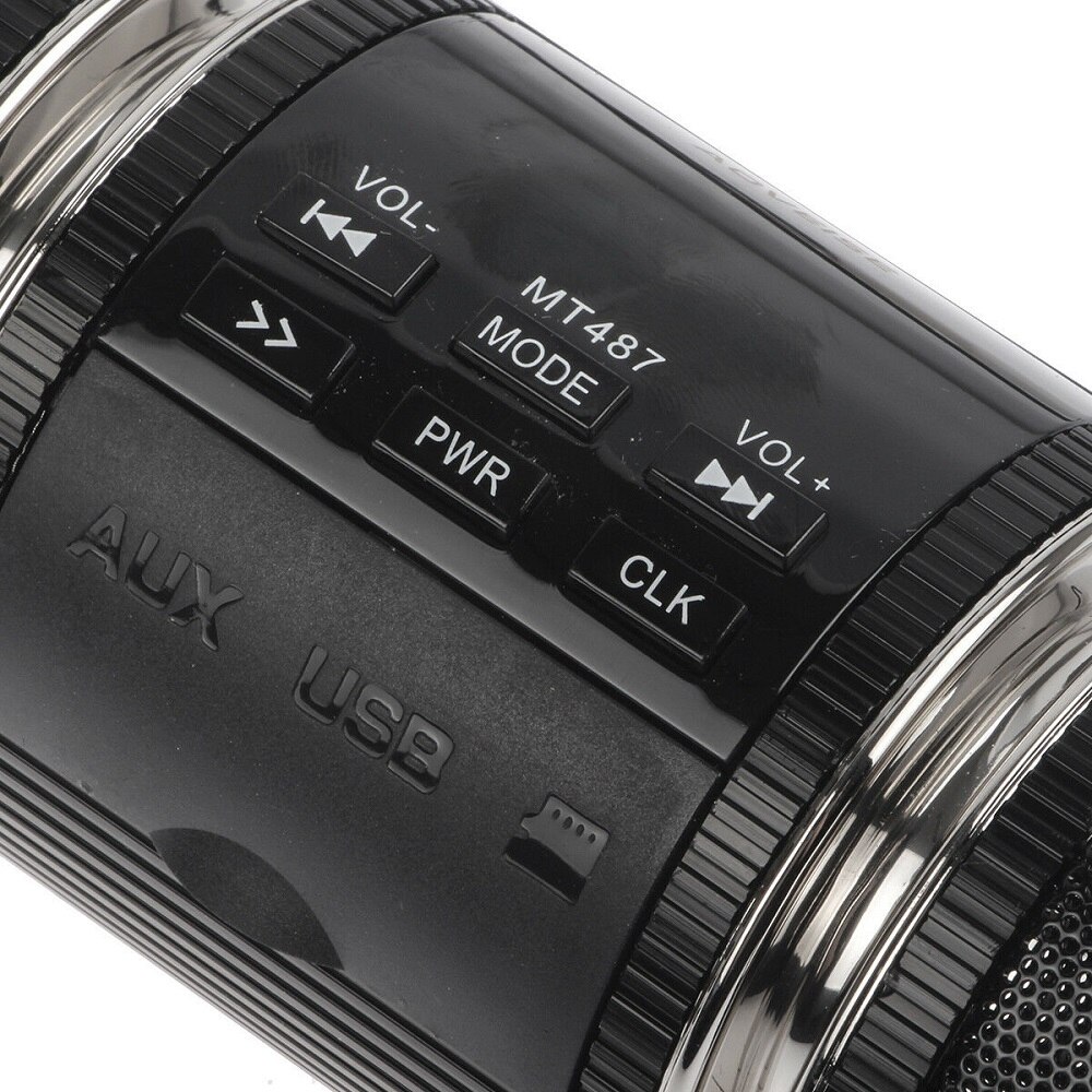 Black Radio System Stereo Handlebar Speaker Waterproof Bluetooth Motorcycle MP3 FM Radio Player Stereo Speakers