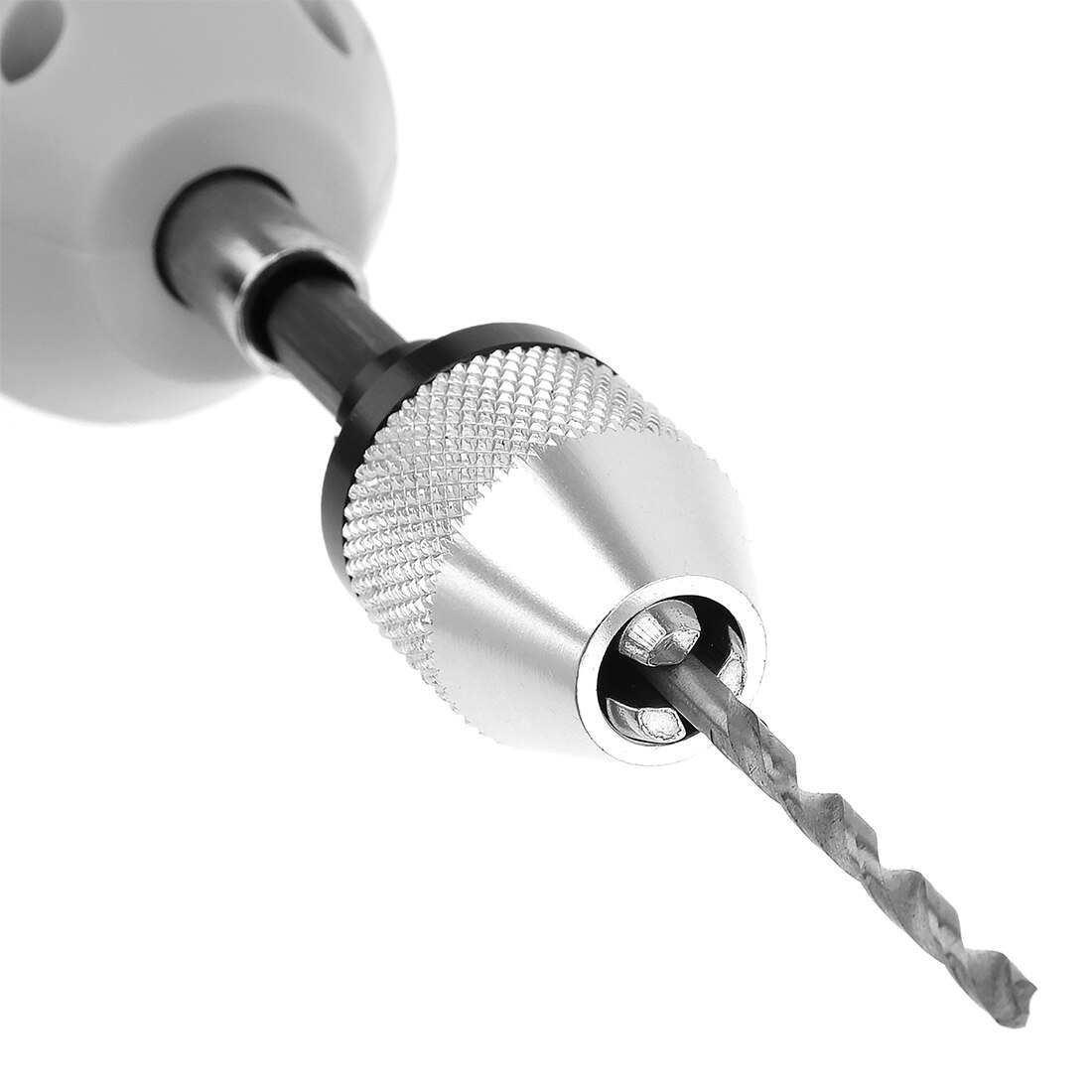 1 stk spiralborepatron 0.3-6.5mm skruetrækker slagtrækker adapter med 1/4 sekskantede skaft tre klo til elektrisk slibemaskine