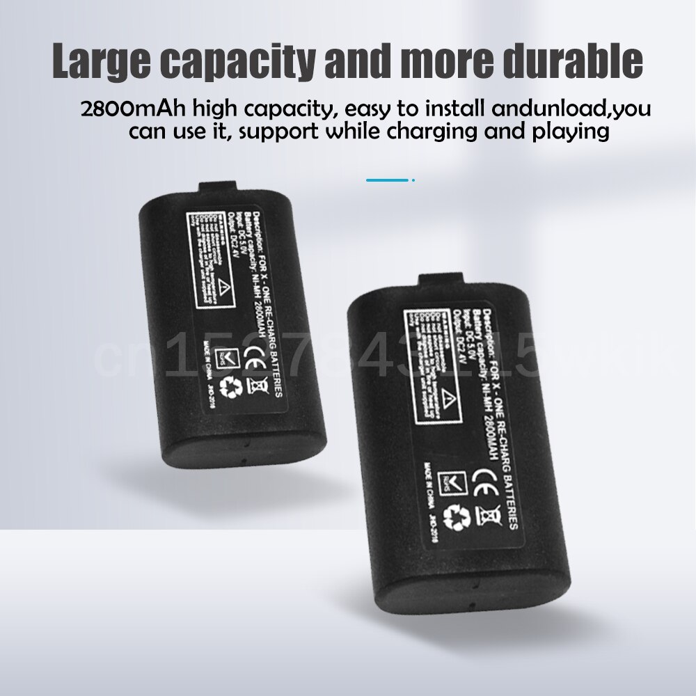1-10PCS Rechargeable Battery Pack With 2.75m USB Charging Cable For Xbox One ONES/X Wireless Game Controller Replacement Battery
