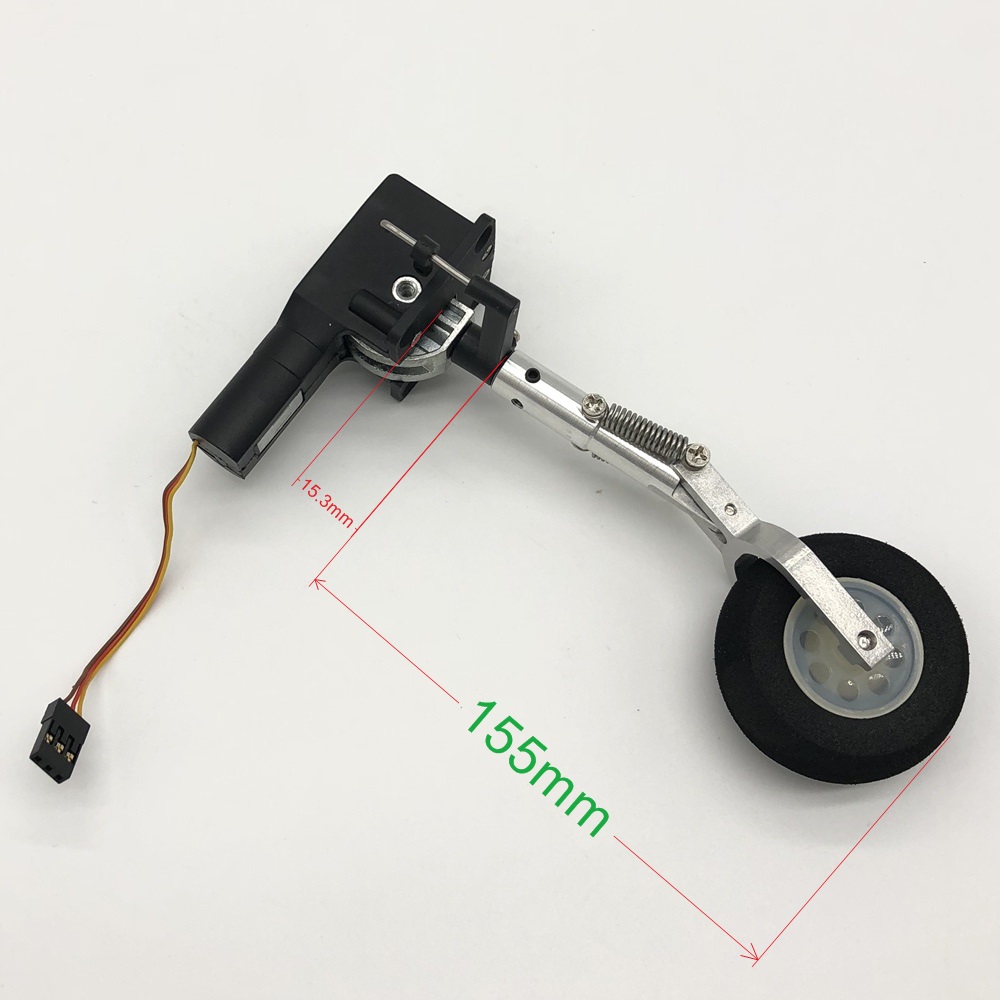 Single Wheel Retractable Nose Landing Gear for RC Airplanes and Jets