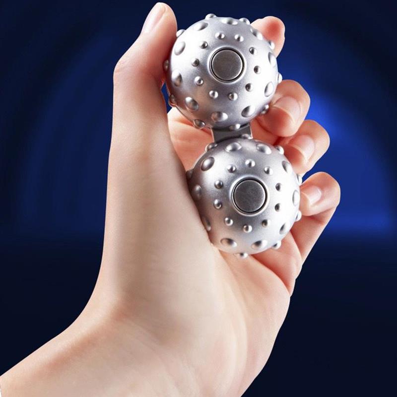 Bolas Mágicas de metal antiestrés para niños y adultos, juguetes educativos sensoriales de descompresión, bolas de masaje creativas con bolsa