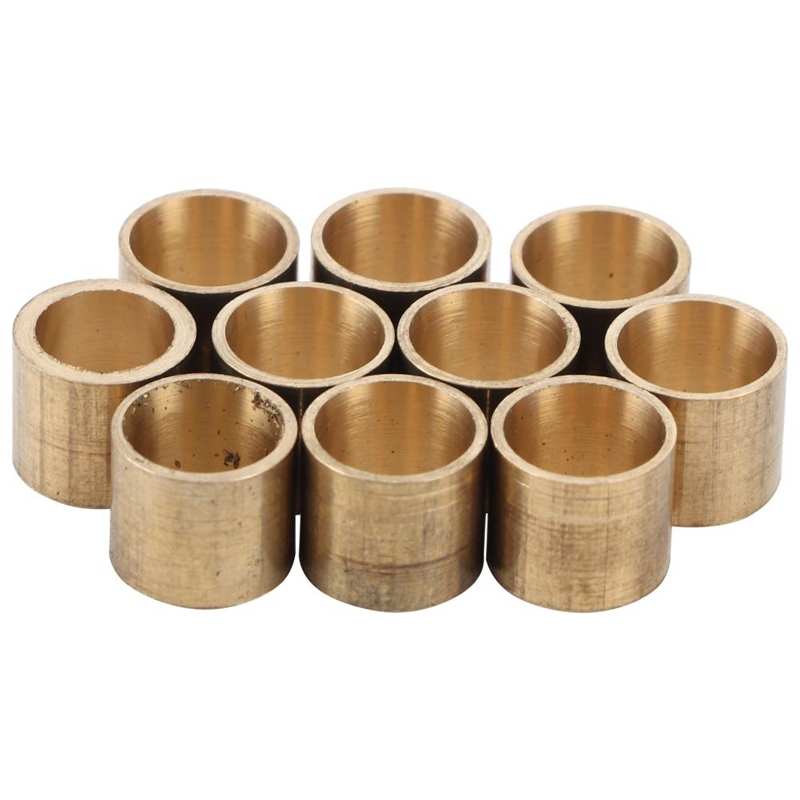 Punta de latón para taco de billar, 10 Uds., punta de latón para billar inglés, casquillos para taco, herramientas de reparación de casquillos para piscina, accesorios de billar de 9/9, 5/10mm