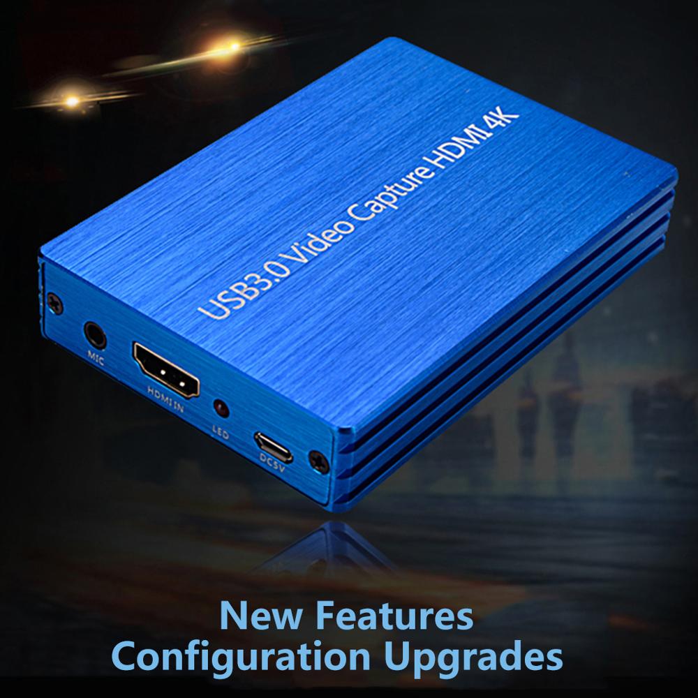 4K HDMI To USB 3.0 Video Capture Card Dongle 1080P 60fps HD Video Recorder Grabber For OBS Capturing Game Game Capture Card Live