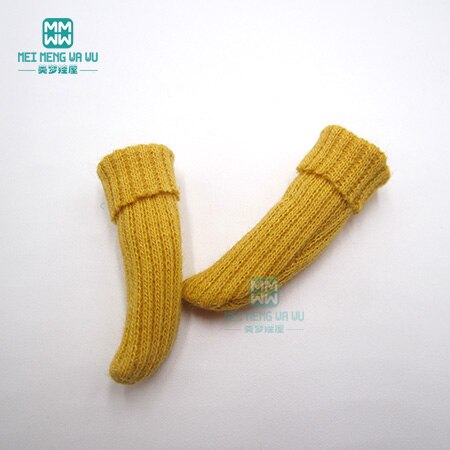 1/6 blyth Azone accesorios de ropa para muñecas calcetines de caramelo de rosa, rojo, azul, caqui: XB--XW--004--C
