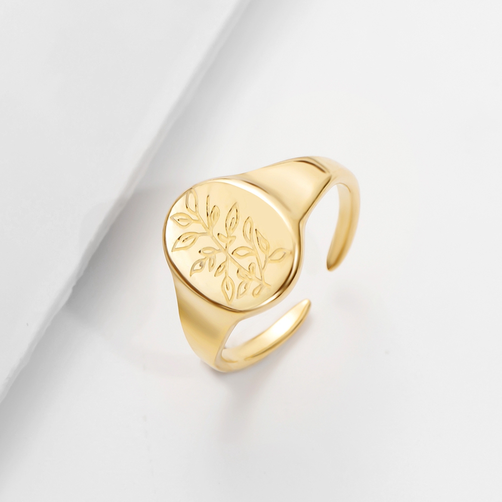 WILD & FREE Punk acero inoxidable anillo grande encanto femenino joyas estéticas retro