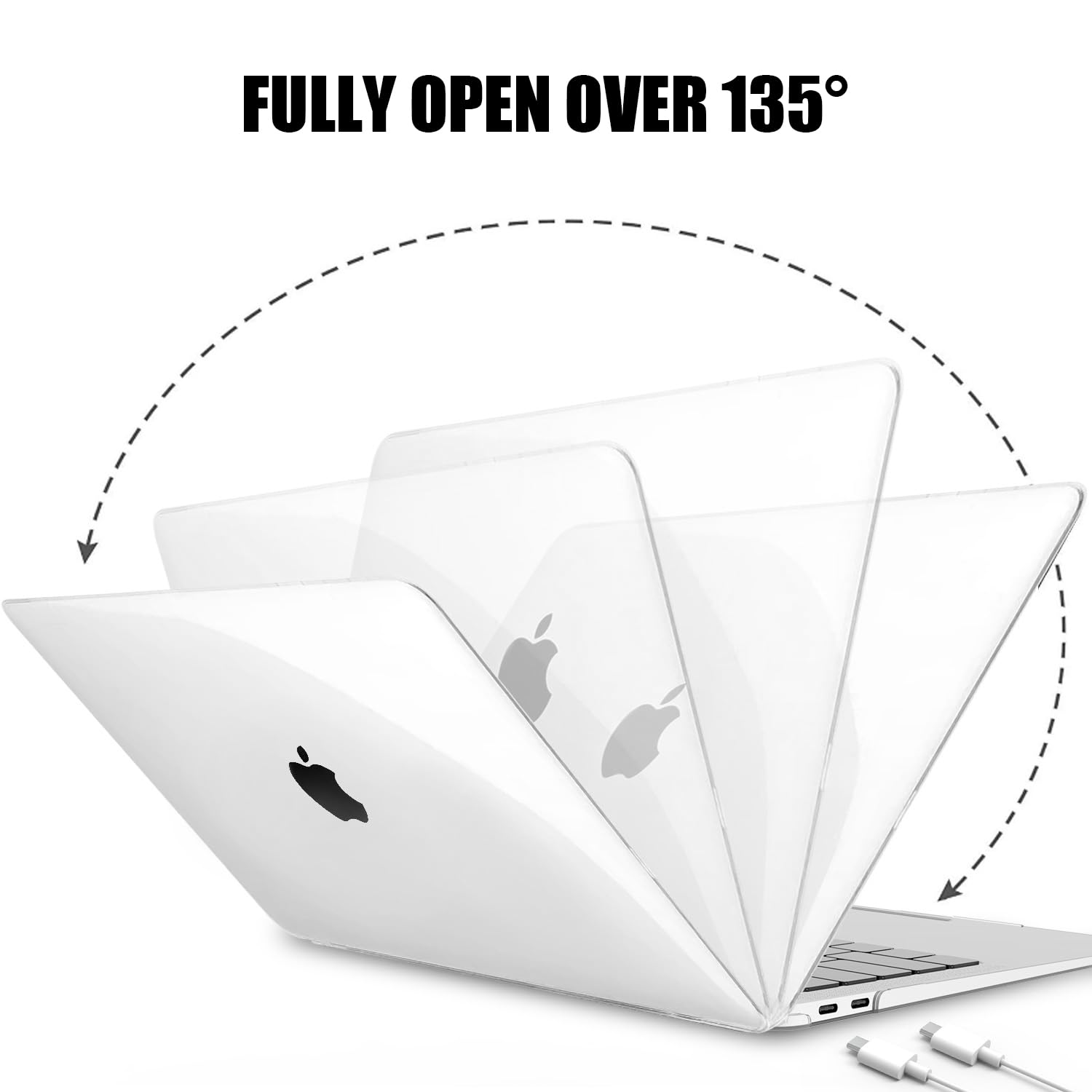 Etui na laptopa Apple Macbook 13 13,6 cala do M1 Chip Pro 13 A2338 Air 13 A2337 A2179 2022 M2 Air 13,6 Crystal Protective Cover