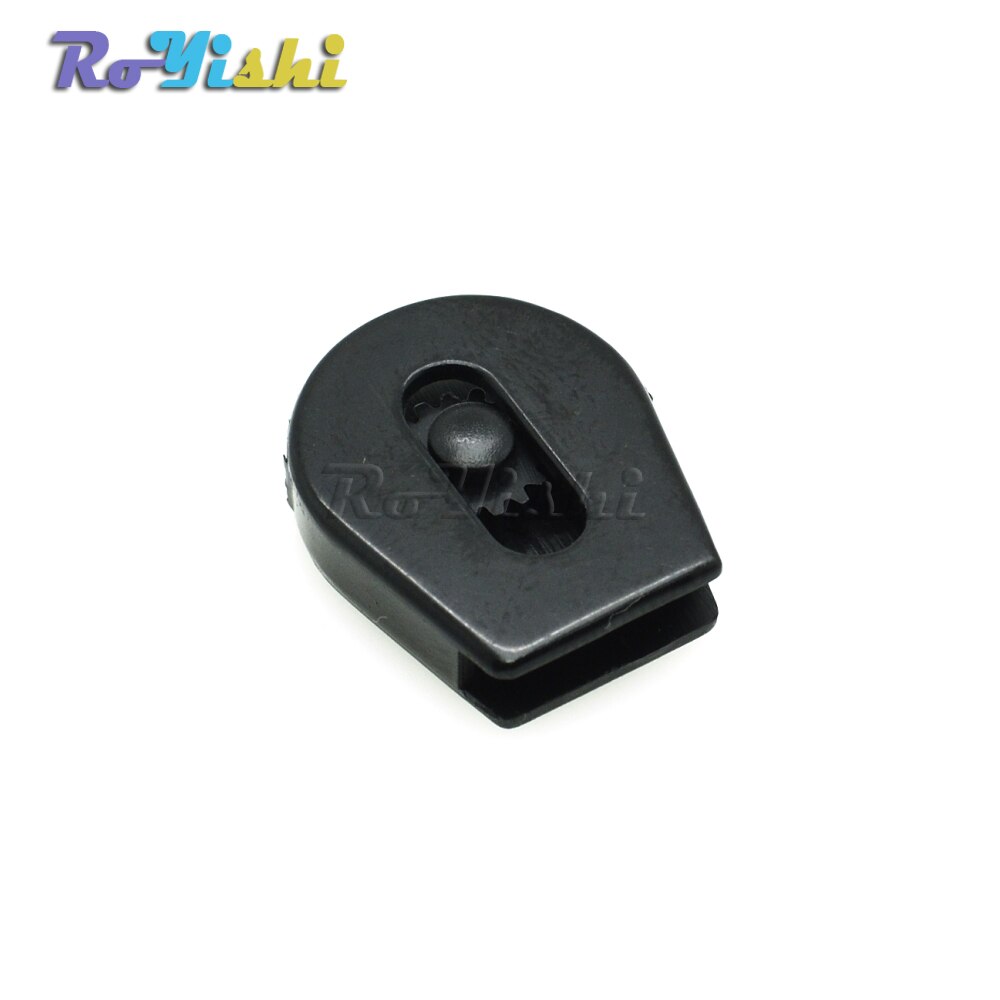 100pcs/pack 1/8"(2.8mm) Cord Lock Ends Stopper Drawstring Sliding Plastic Wheel Pull-Strings Works Well For Shoe Cloth Bag