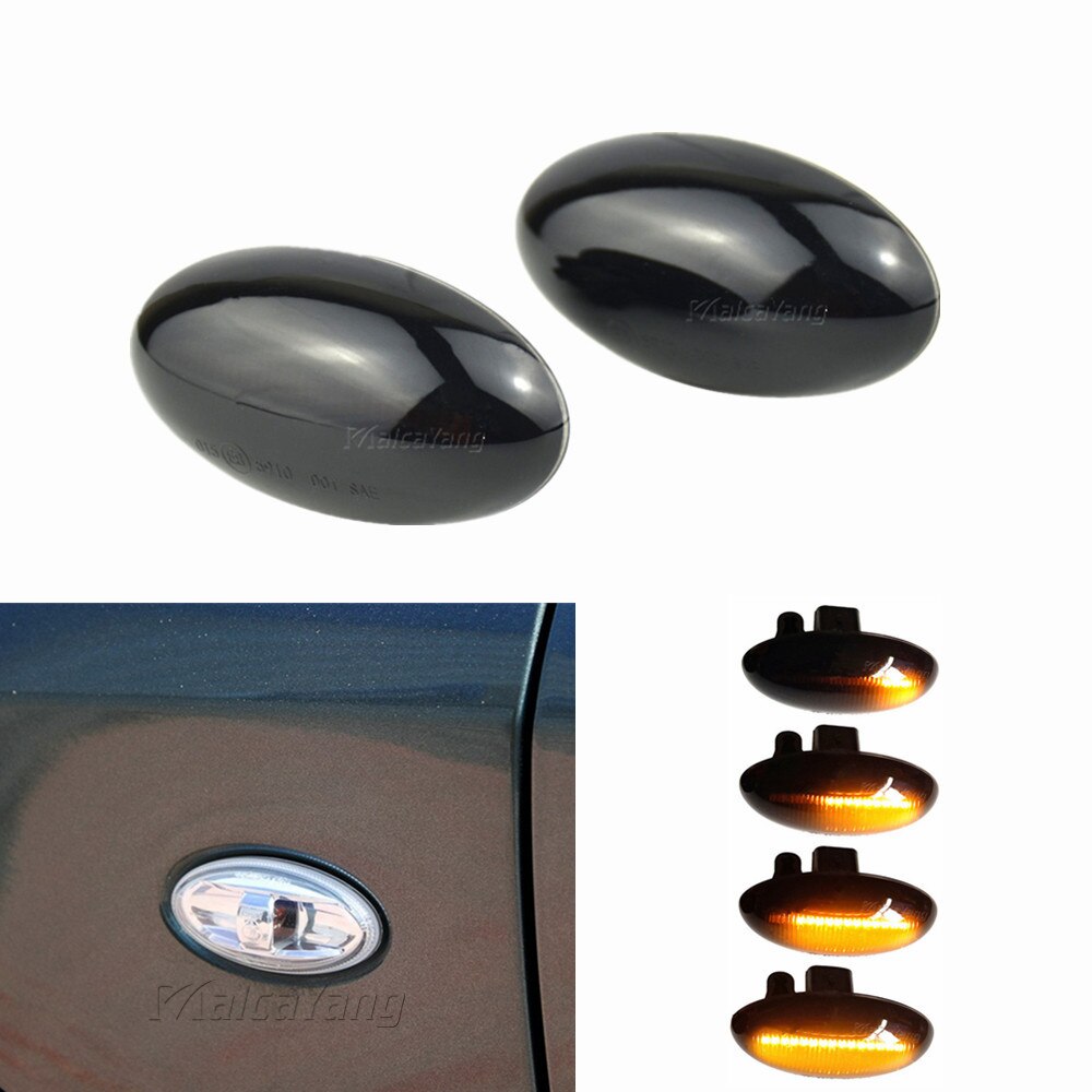 Led -dynaaminen suuntavilkun sivuvalo peräkkäinen vilkkuvalo peugeot 307 206 207 407 107 607 -sarja citroen  c1 c2 c3 c5: lle