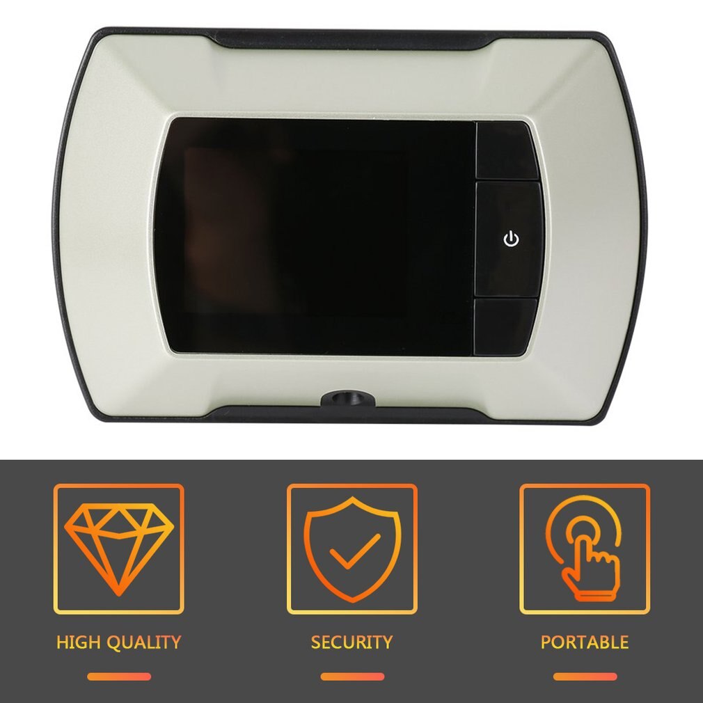 Hoge Resolutie 2.4 Inch Lcd Video-Eye Visuele Monitor 80 Graden Kijkhoek Draadloze Deur Kijkgaatje Camera Wit Video kijkgaatje