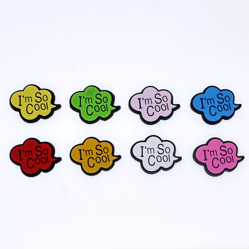 Baby Children Simple Phrase Symbol Hi Hello Love You OK 8pcs Shoes Decoration Wristbands Ornaments
