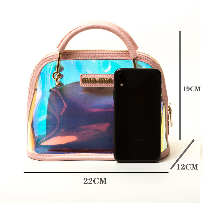 Klare Handtasche Frauen tasche transparent Umhängetasche Luxus Handtaschen Frauen Itb Kleine oben-Griff Schulter Tasche