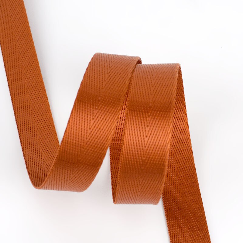 10Meters Herringbone 20mm Nylon Webbing Ribbons Dog Collar Backpack Knapsack Strap Belt Tape Bias Binding DIY Sewing Accessories: Brown