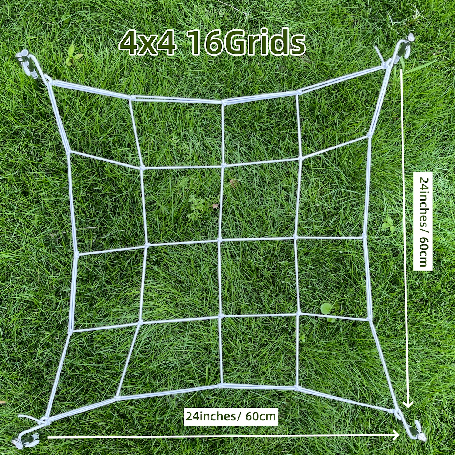 2Stck 4'' Gittergewebe Spaliernetz Pflanzenunterstützung Elastisches ScrOG/LST Netz mit Haken für drinnen wachsen Zelte Kasten Bausatz niedrig betonen Ausbildung: Licht Gelb