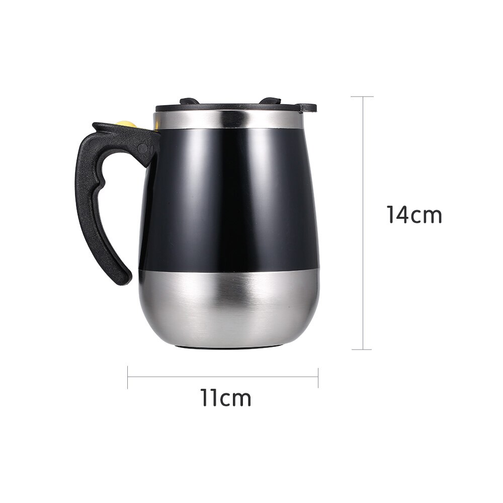 400ml Automatic Self Stirring Mug Coffee Milk Mixing Mug Stainless Steel Thermal Cup Electric Double Insulated Smart Cup