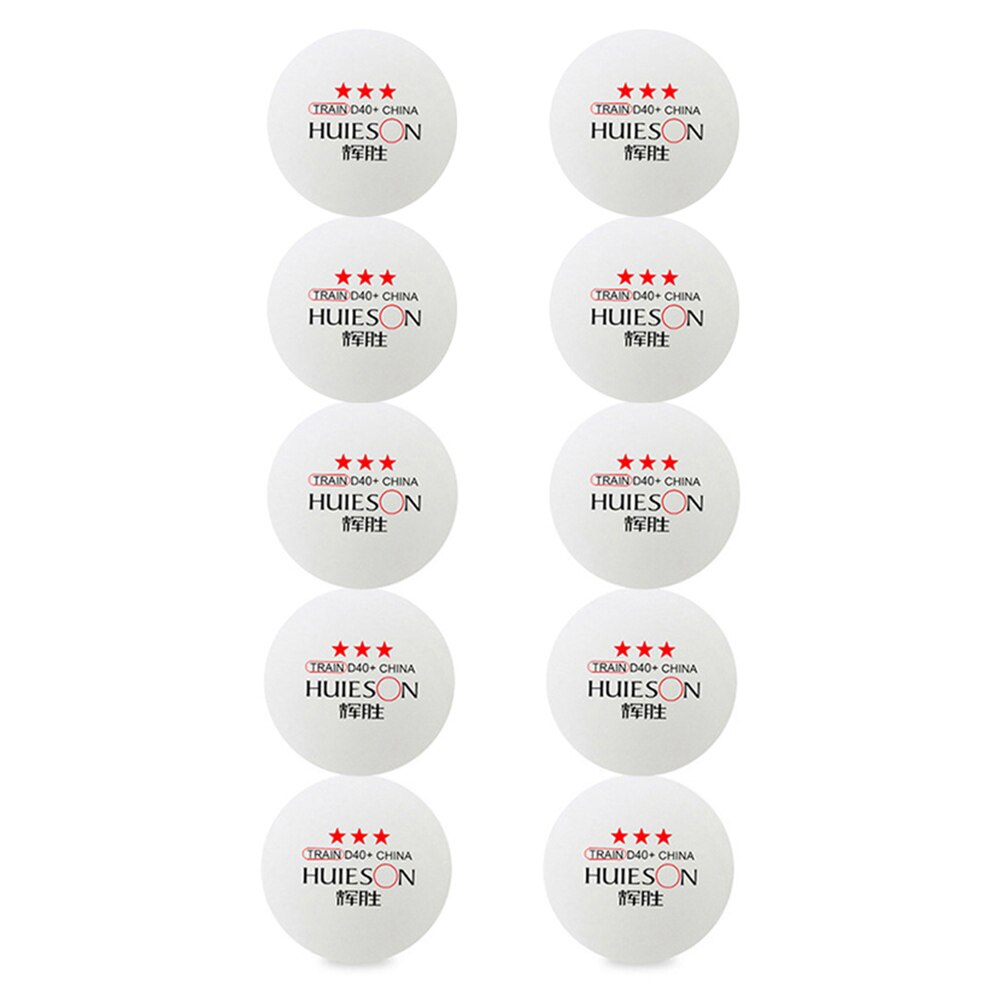 Bolas de tenis de mesa profesionales para entrenamiento, 10 Uds., uso deportivo, ED: White