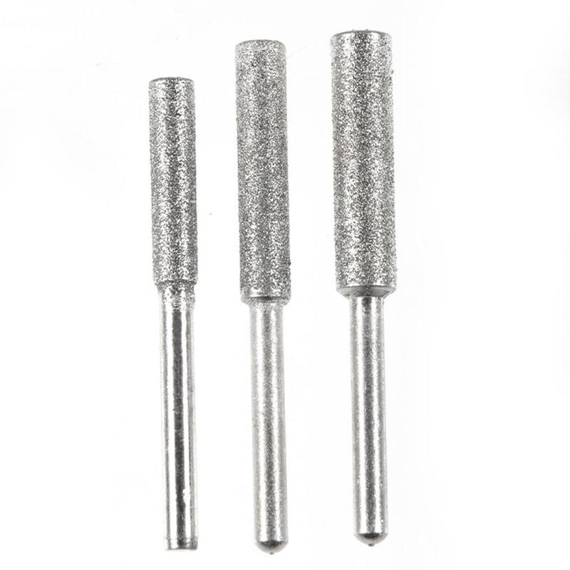 3 Size Elektrische Slijpen Boor Metalen Polijsten Diamant Kettingzaag Slijpen Hoofd Slijper Polijsten Burr Stone Bestand Kettingzaag