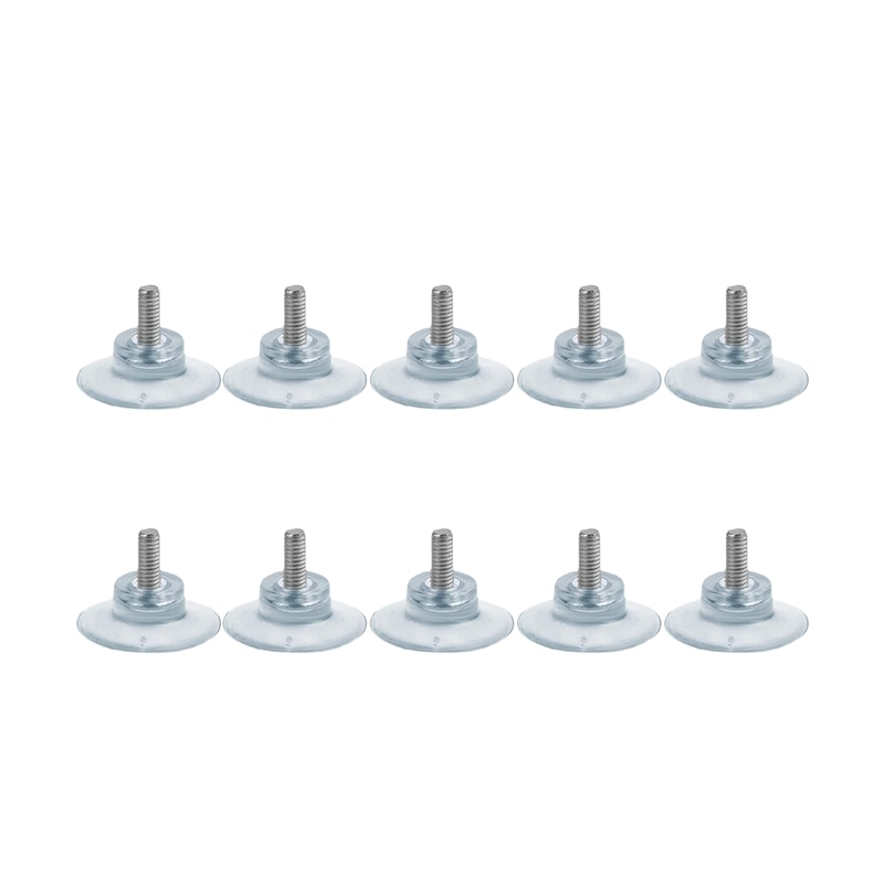 10 Pcs Rubber Strong Suction Cup Replacements for Glass Table Tops with M6 Screw