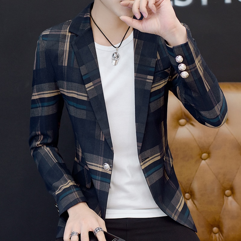 Miesten rento bleiseri takki slim fit napit mekko takki miesten bleiseri mallit toimistotakit trajes hombre casuales takit  jj60xx